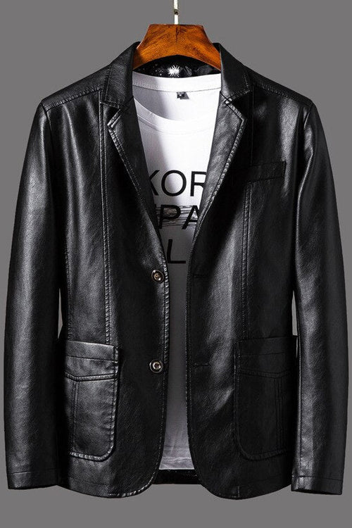 LuxMann™ - Blazer en Cuir Élégant pour Hommes